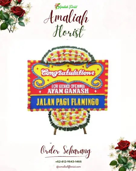 Sewa Papan Bunga Cempaka Nuban